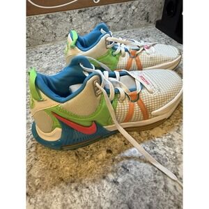 NIKE LEBRON WITNESS 7 VII Size Mens 10.5 Grey Fog Multi DM1123-003 Spot As Shown